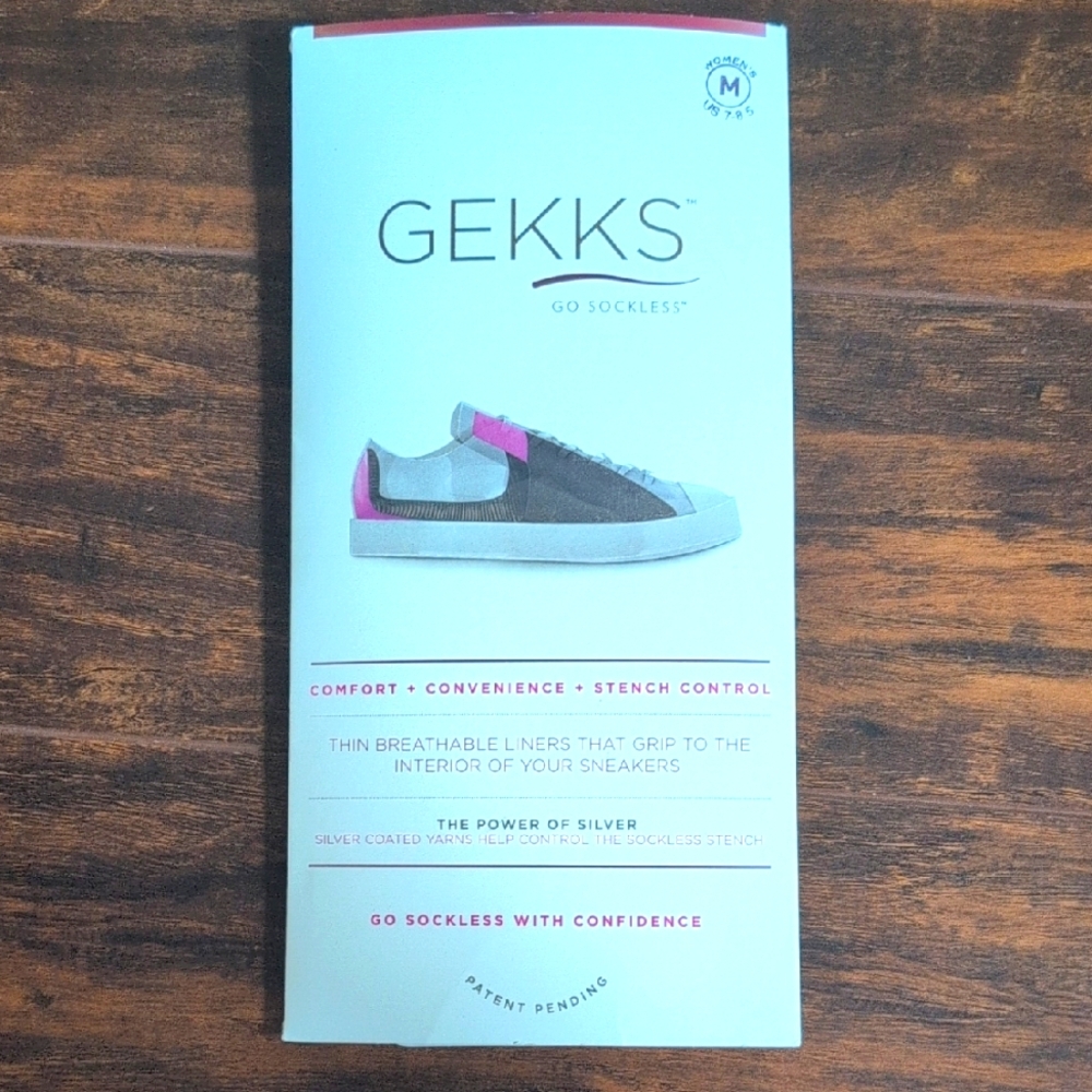 NIB size 7-8.5 Gekks Sockless Shoe Liners